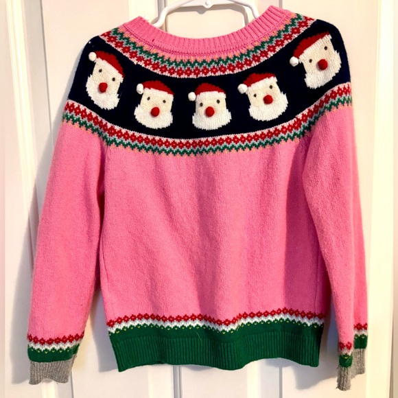 Mini Boden Pink Santa Sweater - Picture 4 of 6